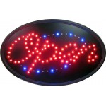 14" x 23" Oval Open LED Sign